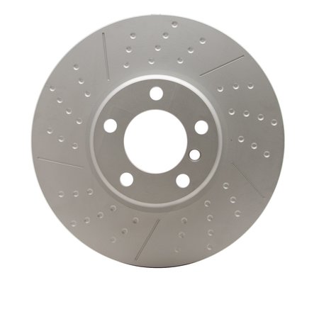 DYNAMIC FRICTION CO GEOSPEC Coated Rotor - Dimpled and Slotted, Geospec Coated, Front 644-31108